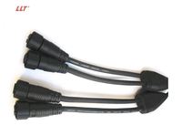 Connecteur étanche de câble en Y personnalisé connecteur de câble de faisceau de câbles 1 en 2 sorties connecteur de Led distributeur en forme de Y