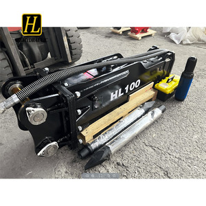 HL100 SB50 고품질 OEM 유압 브레이커 박스형 해머 (치즐 포함) 백호 및 사이드 스티어 로더용 - Product Image 4