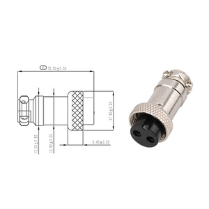 GX16-3 разъем для авиационного разъема и M16 2-10 Pin авиационный разъем питания для автоматизированного оборудования/применения литиевых батарей - Product Image 2