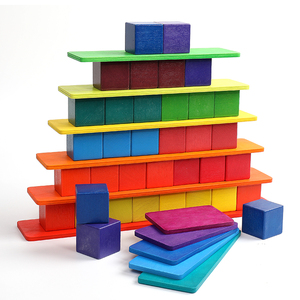 36 pièces de jouets éducatifs <span class=keywords><strong>en</strong></span> <span class=keywords><strong>bois</strong></span> <span class=keywords><strong>arc</strong></span>-<span class=keywords><strong>en</strong></span>-<span class=keywords><strong>ciel</strong></span> <span class=keywords><strong>Grimms</strong></span>, blocs de construction géométriques empilables - Product Image 3