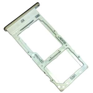 Bandeja para tarjetas Sim y Micro SD para Samsung Galaxy A51 5G A516B Plata - Product Image 1