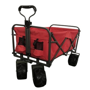 Chariot de camping pliable avec poches latérales, chariot utilitaire robuste et pliable, logo couleur personnalisé - Product Image 2