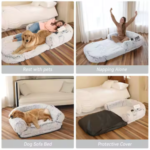 Cama para Mascotas de Alta Calidad 2024, Rectangular, Sólida, Tipo Nido, Cálida y Cómoda, Plegable, Desmontable, Suave, Sofá para Mascotas - Product Image 6
