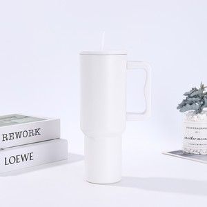 Gobelet isotherme en acier inoxydable de 1200 ml (40 oz) pour café chaud et froid, avec couvercle et paille, double paroi sous vide, infuseur – Vente en gros - Product Image 4