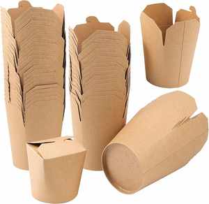 Hot Food Packaging Box 26oz Disposable Noodle Box with UV Coating & Embossing Glossy/Matt Lamination - Product Image 1