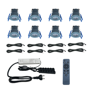 3W 8led Set <strong>Spotlight</strong> Dimmable With Remote Controller and EU <strong>Plug</strong> for SunSpaces Verandas and Garden Rooms. - Product Image 3