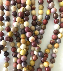 Mookaite ลูกปัดหินรูปร่างหลวมอัญมณีขัดสร้อยคอ/สร้อยข้อมือขายส่งราคาต่อเส้นธรรมชาติที่มาจากออสเตรเลีย - Product Image 2