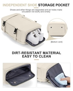 Sac à dos d'affaires imperméable de grande capacité personnalisé, pour le sport en plein air, les voyages, avec un compartiment à chaussures pratique - Product Image 6