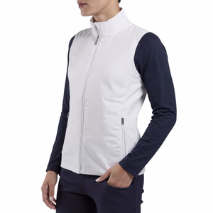 Chaleco de golf con aislamiento a prueba de viento para mujer personalizado chaleco sin mangas con cremallera completa Softshell - Product Image 2