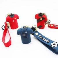 Porte-clés en PVC Souple Maillot de Football Mondial 3D Époxy Créatif Pendentif Maillot de Foot Cadeau Coupe du Monde