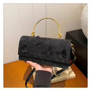 Wholesale 2025 New Style <b>Bags</b> <b>Sweet</b> Girl Fashion Lace butterfly Stylish One-shoulder Chain <b>Small</b> square <b>Bag</b> - Product Image 4