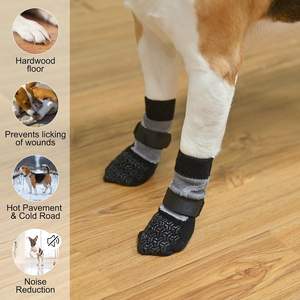 Calcetines antideslizantes para perros con agente de dropshipping para evitar lamer patas, zapatos para perros, botines para perros con pavimento caliente - Product Image 6