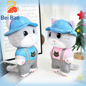 Fabricante de Peluches de Gato de Dibujos Animados, Lindos y <span class=keywords><strong>Pequeños</strong></span>, Rellenos de Algodón PP Súper Suave, Muñecos para Niños para Aliviar el Estrés - Product Image 3