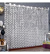 Accessori per Photobooth <span class=keywords><strong>a</strong></span> Tema Disco, Tende Rettangolari con Frange in Lamina Argento 3,3x6,6 ft, Decorazioni per Feste di Compleanno e <span class=keywords><strong>Capodanno</strong></span> - Product Image 1