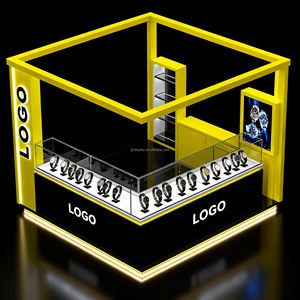 Vetrina con <span class=keywords><strong>Display</strong></span> orologio rotante con serratura e luce personalizzata per negozio di gioielli Interior Design in legno vetrina per orologi - Product Image 4