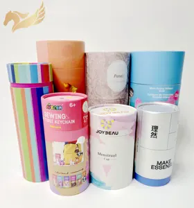 Free Sample Good Supplying food grade Paper tube Box, container Round Packaging Tea paper cylinder packaging