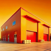 Structure de garage métallique sur mesure à grande portée, soudée, robuste, résistante au vent et à la neige, pour atelier et stationnement de véhicules