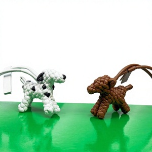 Handmade Pendant Leather Loop Woven Pony Charm for Diy Bag Backpack & Purse Accessory - Product Image 4