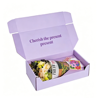 Boîte d'expédition ondulée imperméable Ching TA pour emballage floral, logo personnalisé, gaufrage double face, matériaux recyclés, boîte cadeau de luxe