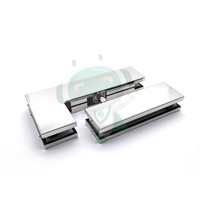 Quincaillerie pour Portes Vitrées Battantes Sans Cadre Prix Usine Chine pour Bâtiments Commerciaux – Fixations Pivotantes d'Angle en L