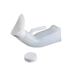 Urinoir rectangulaire de 1000 ml sur pied avec bouchon à vis pour usage unisexe - Product Image 1