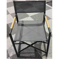 Chaise pliante d'extérieur moderne en alliage d'aluminium bon marché pour restaurant, café, camping, chaise de réalisateur portable pour parc, école, cour intérieure