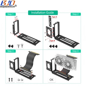 Venta al por mayor de fábrica PCI Express X16 PCI-E 16X Tarjeta gráfica <span class=keywords><strong>GPU</strong></span> Soporte de montaje vertical Accesorios de computadora en stock - Product Image 5