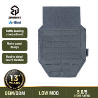Pochette tactique Molle avant en nylon 500D découpée au laser pour porte-plaques de gilet tactique et protection inguinal