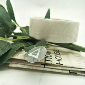 Hình Tam Giác Nổi Lên Chữ Nổi LOGO Bao Bì Nhãn Dán, Tùy Chỉnh Vinyl Thông Tư Rõ Ràng Nhãn Cảnh Báo Xúc Giác - Product Image 1