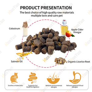 Hanyun เคี้ยวนุ่มสำหรับสัตว์เลี้ยงแพ้แพ้ง่ายรองรับระบบภูมิคุ้มกันของสัตว์เลี้ยงและการย่อยอาหารสุขภาพด้วยอาหารเสริมภูมิคุ้มกันโคลอสทรัมสำหรับแมว - Product Image 2