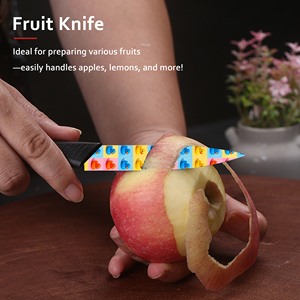 Couteau utilitaire en céramique directement de l'usine avec manche en plastique à imprimé floral, lot de 2 pièces - Durable et tranchant, compatible lave-vaisselle, livraison gratuite - Product Image 3