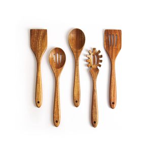 Service de vaisselle en bambou de haute qualité personnalisable Ustensiles en bois naturel durable Option de vente en gros du fabricant vietnamien avec logo - Product Image 2