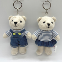 En gros, Nouveau design : Jouets en peluche ours, Poupées de déguisement pour enfants, Animaux en peluche, Porte-clés en peluche ours couple avec tenue