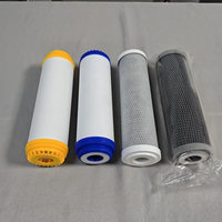 Kit de cartouches filtrantes pour eau 10 pouces x 2,5 : Sédiments PP, Charbon granulaire GAC, Bloc CTO – Préfiltre universel standard de remplacement pour osmose inverse