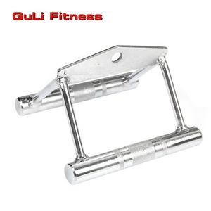 Guli-<span class=keywords><strong>Barra</strong></span> de presión en forma de V para gimnasio, accesorio de Fitness profesional, <span class=keywords><strong>polea</strong></span> <span class=keywords><strong>baja</strong></span> cromada sólida, doble mango D, tríceps en forma de V - Product Image 2