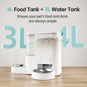 Comedero y Bebedero Automático <span class=keywords><strong>para</strong></span> Mascotas 2 en 1 con Control WiFi Inteligente, Temporizador, Gran Capacidad, OEM, ODM, Personalizado <span class=keywords><strong>para</strong></span> Perros y Gatos - Product Image 2