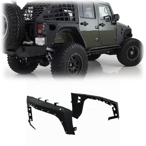 Parafango Anteriore In Alluminio Per Jeep Wrangler JK JKU 2007-2018 – Stile Bandiera USA, Anticorrosione