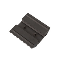 Support de montage d'optique double face à 45 degrés pour accessoires de chasse, compatible avec point rouge et laser de lampe torche, en aluminium