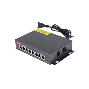 Commutateur Poe réseau 6 + 2 10/100Mbps non géré AI 6 ports + 2 ports de liaison montante système de caméra de sécurité CCTV 65w - Product Image 3