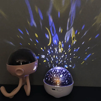 Veilleuse de projection USB pour chambre d'enfant, motif étoile, personnalisable, mini-lampe de projection étoilée en forme de pieuvre pour bébé