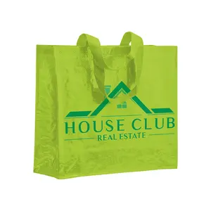 Bolsa de compras laminada de PP con fuelle, personalizada para merchandising - Product Image 3