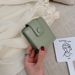 Mini Bolsa de Maquillaje para Lápiz Labial con Espejo, Estuche Cosmético Portátil de PU para Viaje, Bolsa de Almacenamiento para Retoques - Product Image 4