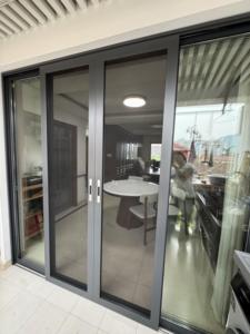 America Hot New Product Explosion Thermal Break Venta al por mayor Puerta corredera <span class=keywords><strong>de</strong></span> aluminio con doble acristalamiento Casa <span class=keywords><strong>de</strong></span> vidrio templado Patitio - Product Image 4