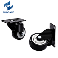 Roulettes robustes avec frein, roue en PVC silencieuse à 360 degrés, roulettes pivotantes - Utilisation scolaire et en salle de sport, capacité de charge de 35 à 85 kg