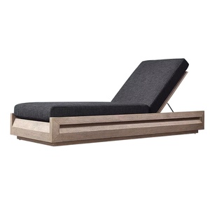 Chaise longue moderne en bois imperméable pour les cours <span class=keywords><strong>de</strong></span> loisirs en plein air Hôtels Espaces <span class=keywords><strong>de</strong></span> plein air Vue sur la mer Piscine Chaise longue pour bronzer - Product Image 5