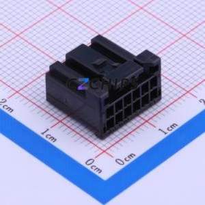 12CPT-B-2A Housing (Wire-to-Board / Wire-to-Wire) P=2mm Connector ( Jack Structure: 2x6P )( Pitch: 2mm )( Number of Rows: 2 ) - Product Image 1