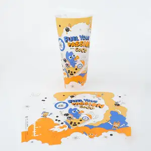 Pellicola laminata plastica tazza materiale Pp stampa personalizzata Logo trasparente labelverniciatura Iml fornitore di etichette