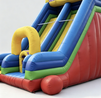 Toboggan gonflable commercial double piste Fun Bounce DS006 avec entrée en arche pour enfants, idéal pour les événements de parcs d'attractions