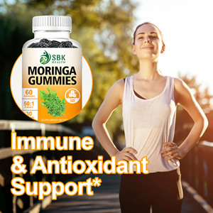Gummies sans sucre OEM ODM au Moringa avec extrait de Moringa 50:1 pour stimuler le métabolisme et l'énergie, soutenir le système immunitaire et l'action antioxydante - Product Image 6