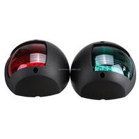Feu de navigation grande taille 12V étanche LED rouge vert pour bateau marin, lampe avant de ponton pour équipement nautique